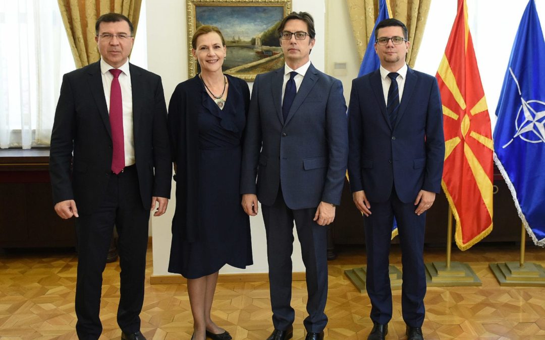 Presidenti i Republikës së Maqedonisë Veriore, Stevo Pendarovski, priti një delegacion nga Parlamenti Kroat, i udhëhequr nga Domagoj Millosheviq, kryetar i Komitetit për Çështjet Evropiane