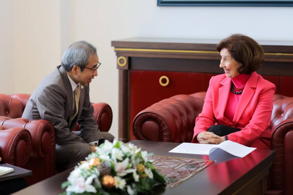 President Siljanovska Davkova Receives The Ambassador Of Japan Kazuya