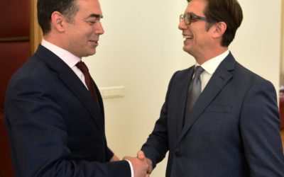 President Pendarovski receives the Minister of Foreign Affairs Dimitrov