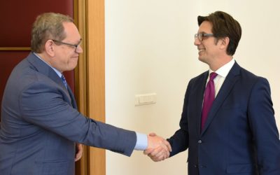 President Pendarovski receives the Ambassador of the Republic of Poland, Wojciech Tyczynski