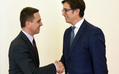 President Pendarovski meets with the President of the Movement Besa, Kasami