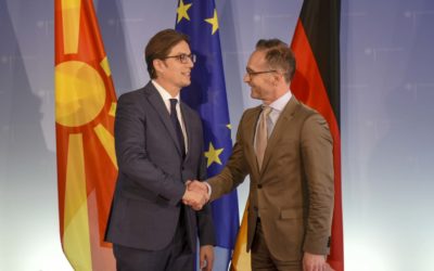 Pendarovski meets with Maas: Strong support from the Federal Republic of Germany reaffirmed for the European Integration of the Republic of North Macedonia