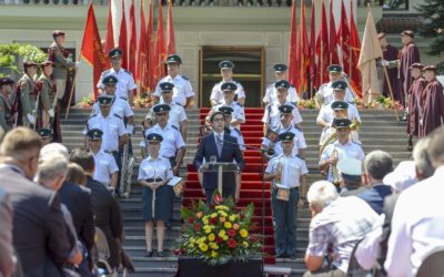 Oбраќања на претседателот Пендаровски и на претседателот на Главниот одбор на Сојузот на борците од НОАВМ, Стојановски, по повод 2-ри Август – Денот на Републиката