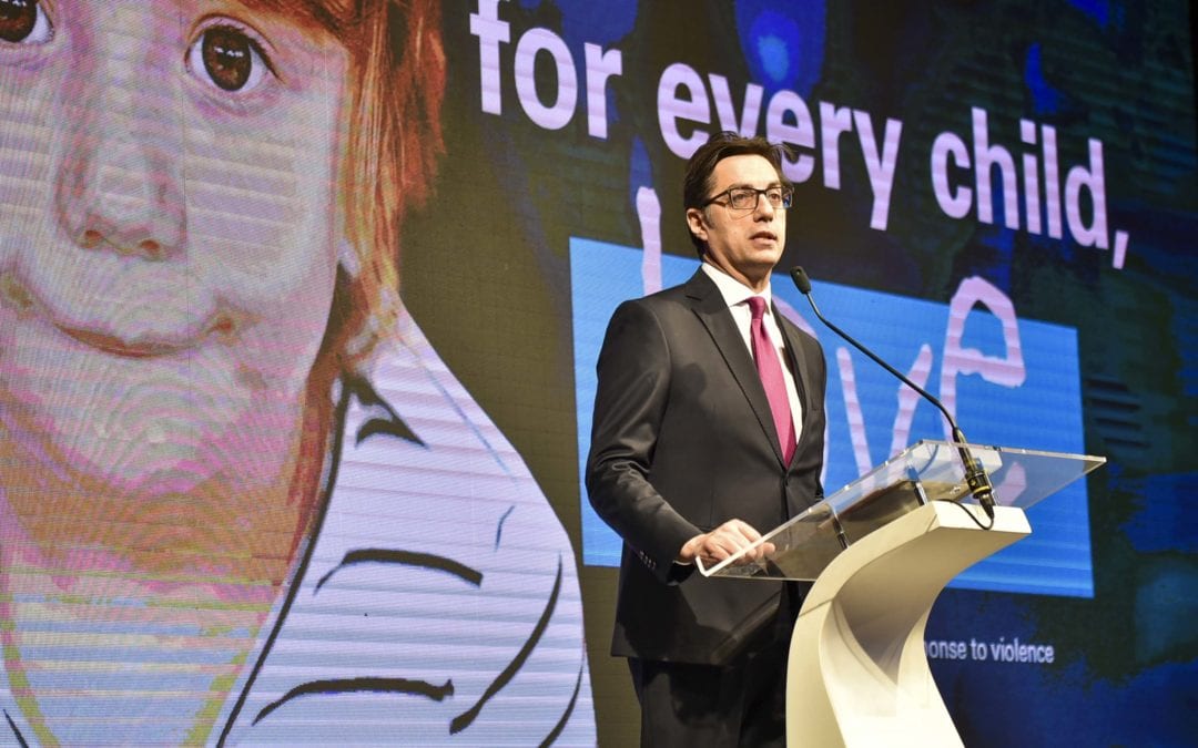 President Pendarovski addresses the conference “Scaling up Prevention and Response to Violence against Children in Western Balkans”