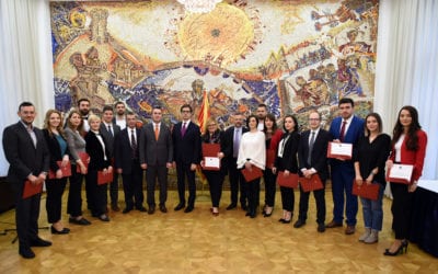 Доделени 20 стипендии „Борис Трајковски“ за постдипломски студии на Меѓународниот факултет на Универзитетот Шефилд, Сити Колеџ од Солун