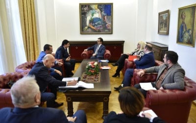 Средба на претседателот Пендаровски со претставници од Комората на извршители