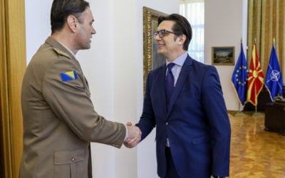 President Pendarovski meets with Lieutenant General Senad Masovic