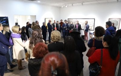 Обраќање на отворањето на изложбата на младите членови на ДЛУМ