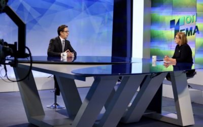 Интервју на претседателот Пендаровски за „Топ тема“ на ТВ Телма