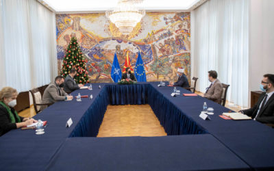 Takimi i Presidentit Pendarovski me kryetarin e BFI-së, H. Hfz. Shaqir ef. Fetai