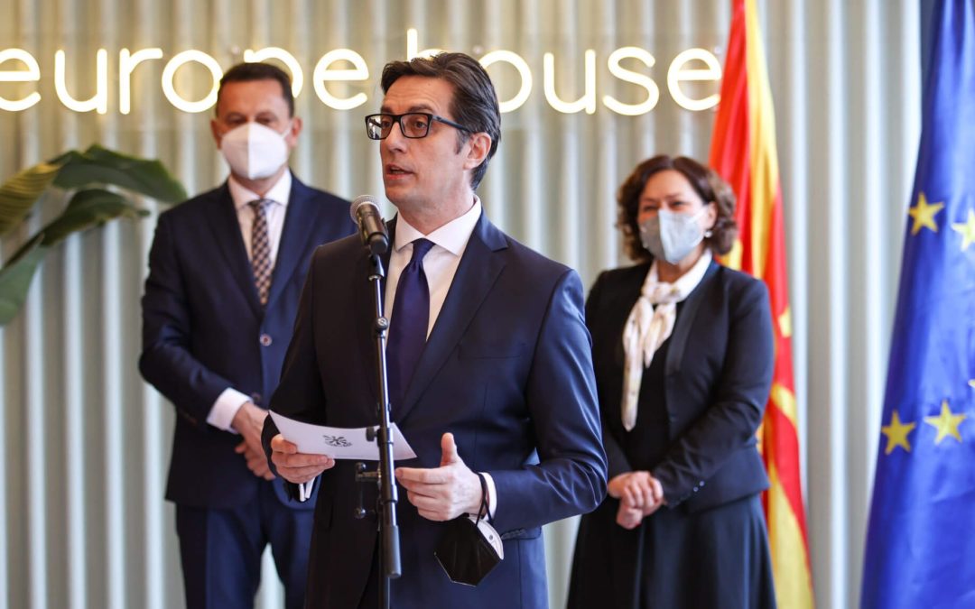 President Pendarovski addresses the opening of the “Europe House” in Kriva Palanka