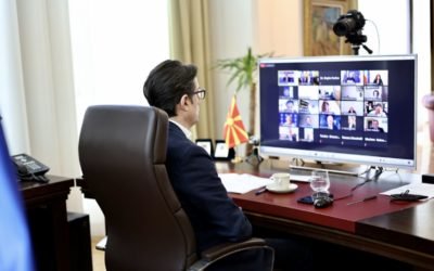 Pjesëmarrja e Presidentit Pendarovski në konferencën virtuale “Para të ardhmes – Përgatitjet për NATO 2030”