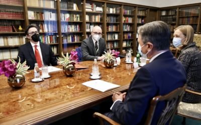 Takimi i Presidentit Pendarovski me presidentët Pahor dhe Millanoviq