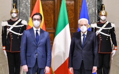 President Pendarovski meets with the Italian President Sergio Mattarella