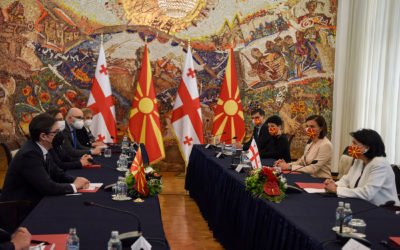 Средба на претседателот Пендаровски со претседателката на Грузија Саломе Зурабишвили