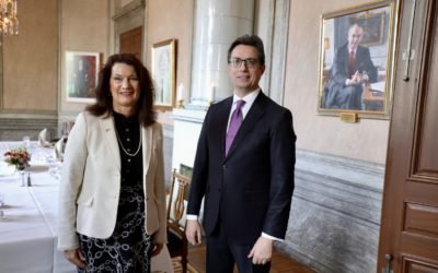 Средба на претседателот Пендаровски со министерката за надворешни работи на Кралството Шведска, Анн Линде