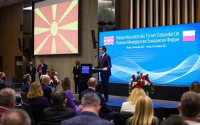 Presidents Pendarovski and Duda address the opening of the Polish-Macedonian business forum