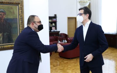Претседателот Пендаровски го прими Марко Бислимоски, претседател на Регулаторната комисија за енергетика