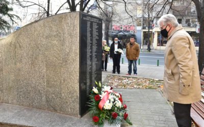 Претставник на Кабинетот на претседателот положи цвеќе во спомен на загинатите македонски војници во 1991/1992 година