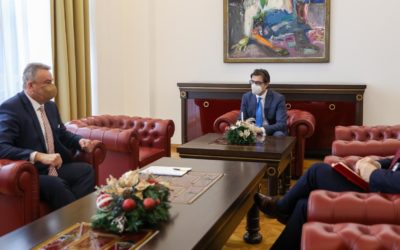 Проштална средба на претседателот Пендаровски со амбасадорот на Чешката Република, Томан