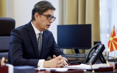 Bisedë telefonike e Presidentit Stevo Pendarovski me Presidenten e Gjeorgjisë, Sallome Zurabishvili