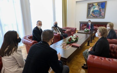 Takimi i Presidentit Pendarovski me përfaqësues të Asociacionit maqedonas të ciceronëve dhe shoqëruesve turistikë