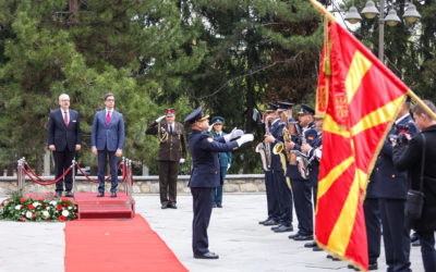 Започна официјалната посета: Претседателот Пендаровски го пречека латвискиот претседател Егилс Левиц