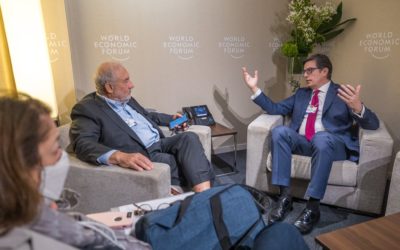 President Stevo Pendarovski meets with Joseph Stiglitz