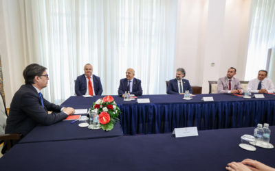 Presidenti Pendarovski priti delegacionin e Universitetit shtetëror turk “18 Marsi” të Çanakalës