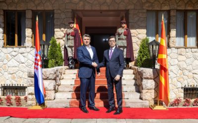 President Pendarovski meets with the Croatian President Milanovic: Sincere and clear Croatian support for Macedonian European integration