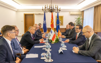 President Pendarovski meets with Zbigniew Rau, Minister of Foreign Affairs of Poland