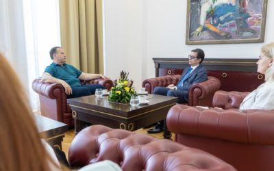 Takimi i Presidentit Pendarovski me Sait Saitin, sekretarin e përgjithshëm të Kryqit të Kuq