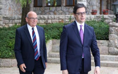 President Pendarovski meets with Sir Stuart Peach, Special Envoy of the United Kingdom for the Western Balkans