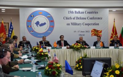 Address by President Pendarovski at the 15th Conference of the Chiefs of Staff of the Armies of the Balkan Countries