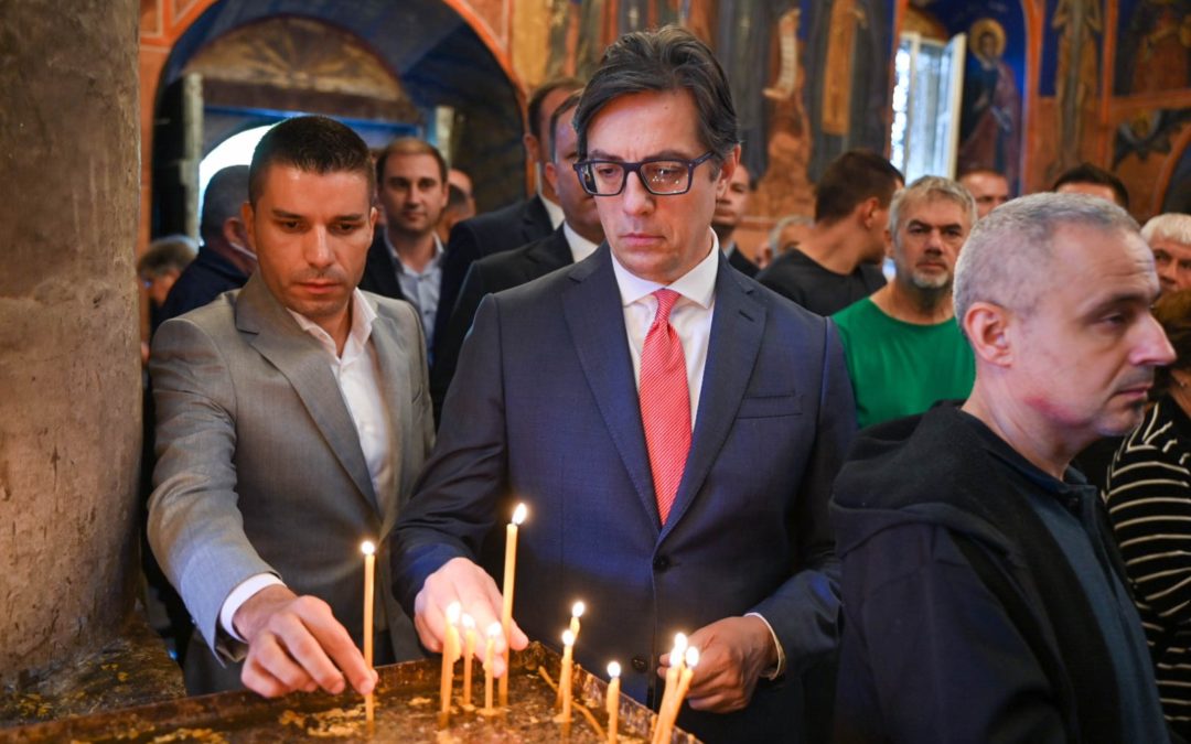 Претседателот Пендаровски во посета на манастирскиот комплекс „Свети Јоаким Осоговски“ во Крива Паланка