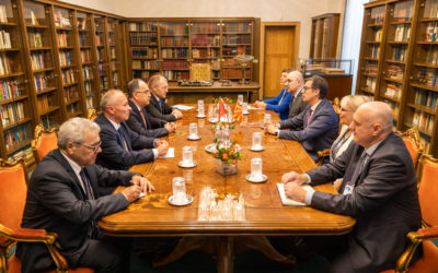 Средба на претседателот Пендаровски со албанскиот претседател Бегај