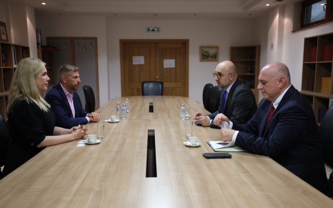 Advisers to President Pendarovski meet with the Ukrainian MP Kira Rudik