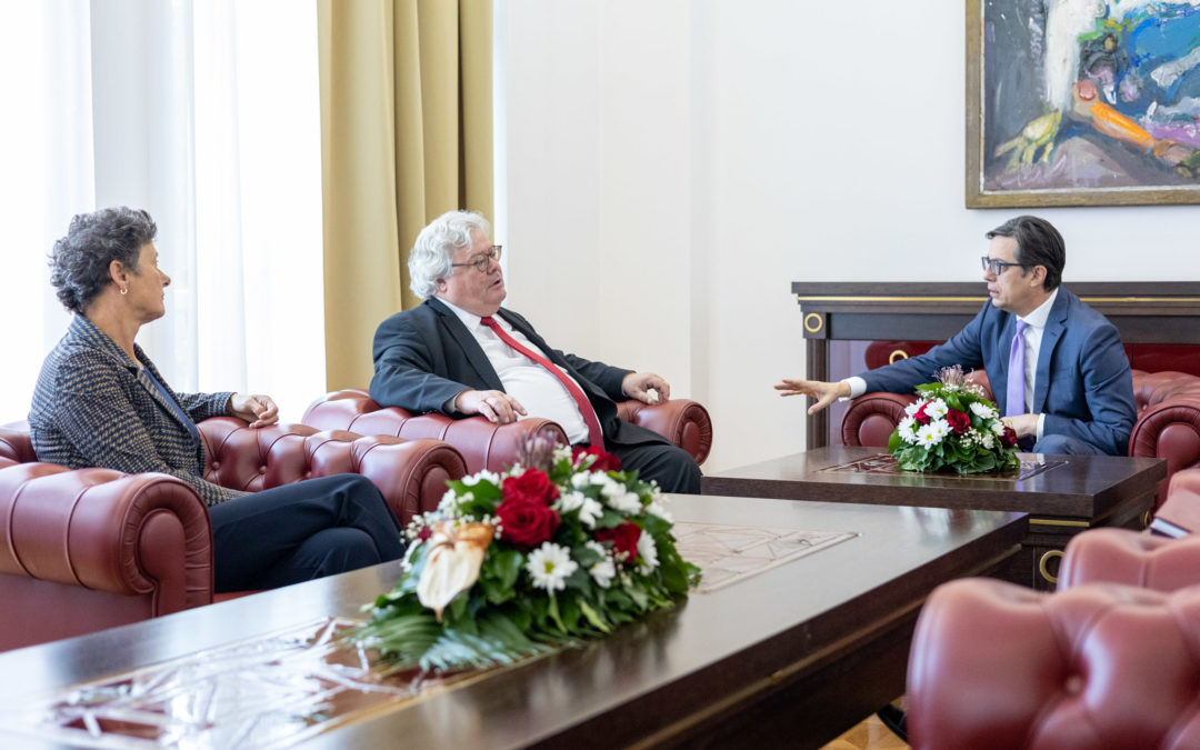 Takimi i Presidentit Pendarovski me deputetët nga Parlamenti Evropian