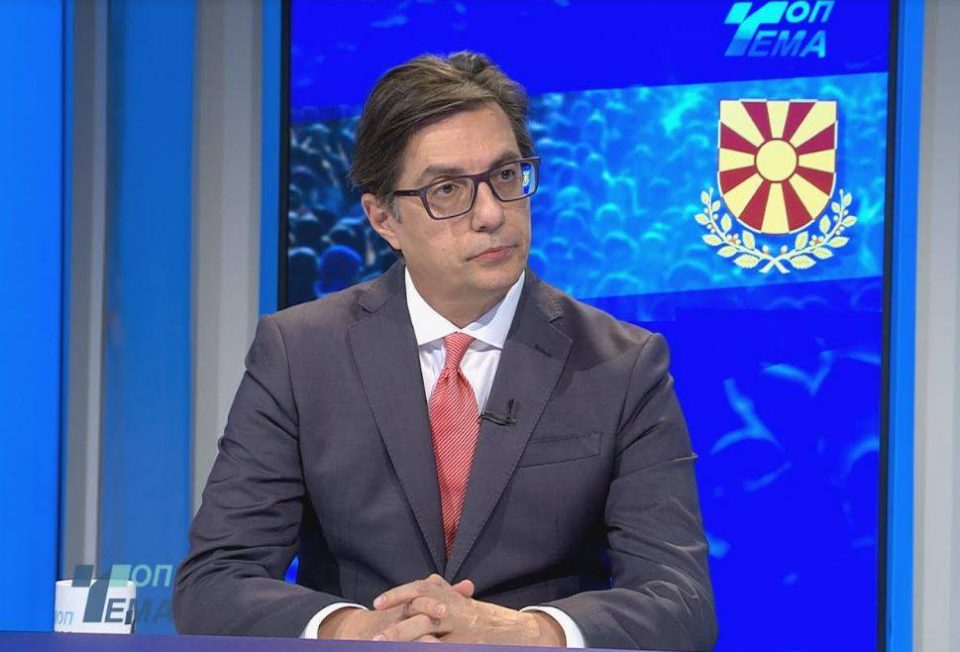 Intervista e Presidentit Pendarovski për emisionin “Top tema” në televizionin Telma