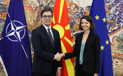 President Pendarovski receives Laurence Boone, Secretary of State for Europe of the French Republic