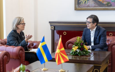President Pendarovski meets with the Director-General of the Swedish International Development Cooperation Agency – SIDA, Carin Jamtin