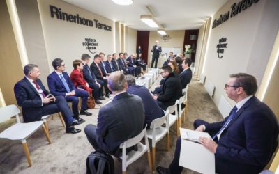 President Pendarovski at the diplomatic dialogue for the Western Balkans in Davos