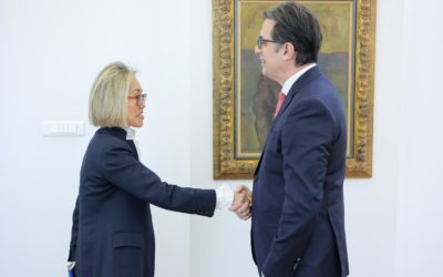 President Pendarovski receives the UN Regional Director for Europe and Central Asia, Gwi-Yeop Son