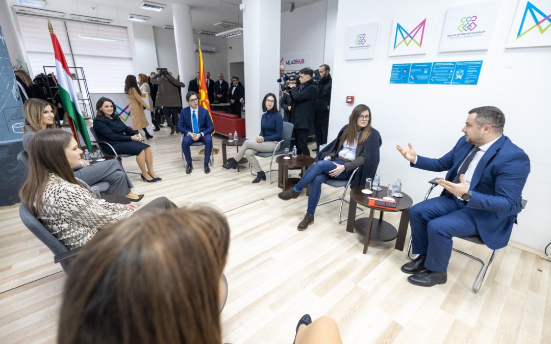 President Pendarovski and President Novak visit MladiHab
