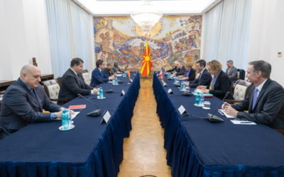 President Pendarovski receives the Ambassadors of the USA, the United Kingdom, Germany, Italy and France to the OSCE and the Ambassador of the USA in North Macedonia