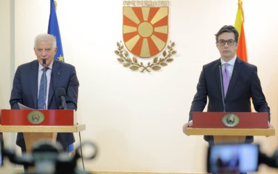 Средба на претседателот Пендаровски со високиот претставник на ЕУ за надворешни работи и безбедносна политика Борел