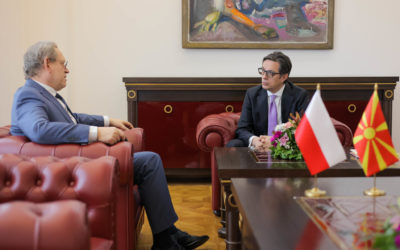 Проштална средба на претседателот Пендаровски со полскиот амбасадор Тицињски