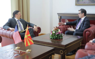 Средба на претседателот Пендаровски со Ричард Нефју, глобален координатор за антикорупција на Стејт департментот