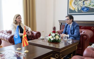 Takimi i Presidentit Pendarovski me Ivana Zhivkoviq, drejtoreshën rajonale të UNDP-së