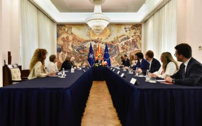 Претседателот Пендаровски прими делегација од Пратеничката група за пријателство при Собранието на Француската Република